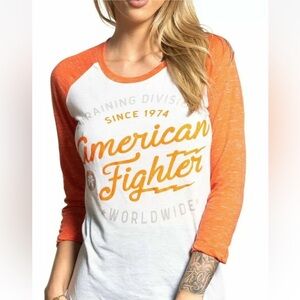 ⭐️NWT American fighter stinger 3/4 sleeve Raglan SZ XS